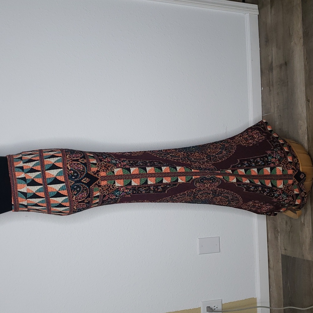 Farm Rio x Anthropologie Mixed Print  Maxi Long Skirt Size XS Festival Bohemian - Picture 7 of 16